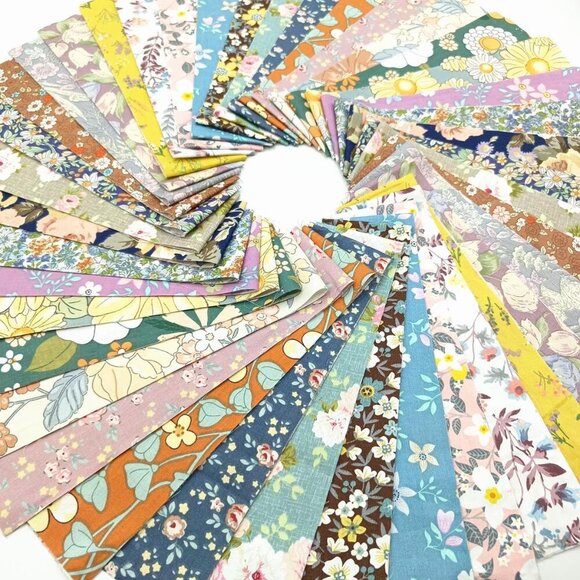 7Pcs 20" x 20" Cotton Fabric DIY Making Supplies Quilting Patchwork Fabric Fat Q - Picture 2 of 7